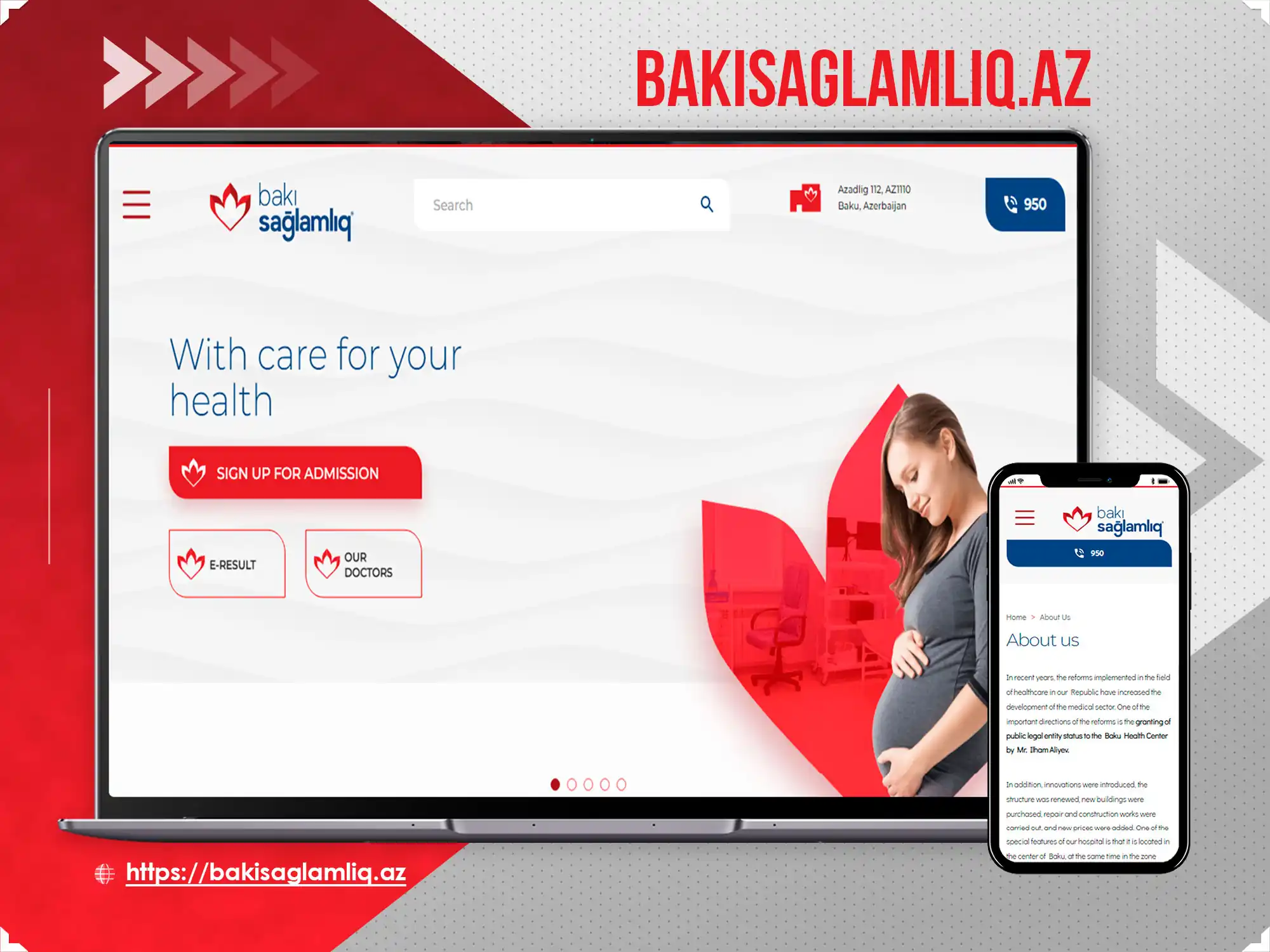 Corporate website - Bakisaglamliq.az