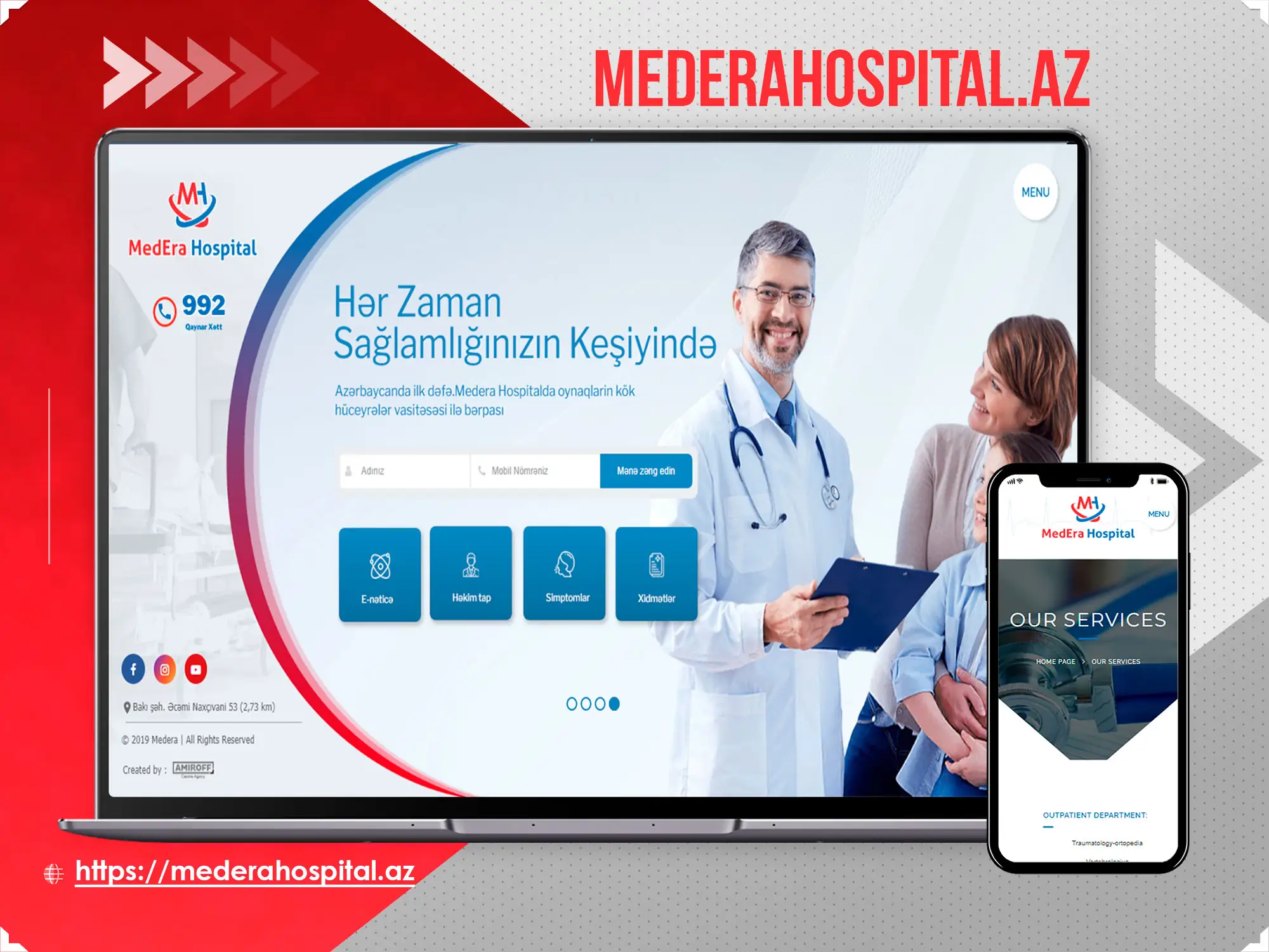 Corporate website - Mederahospital.az
