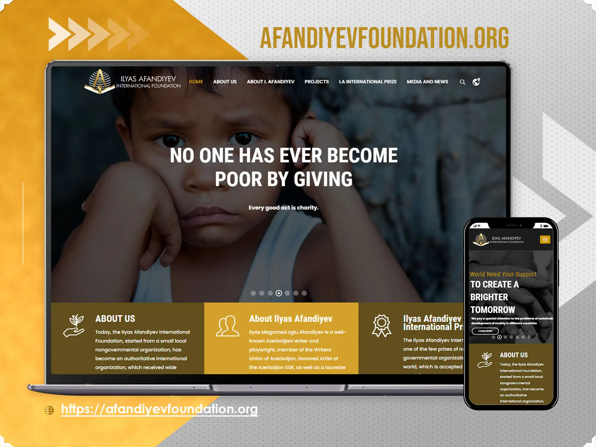 Corporate website - Afandiyevfoundation.az
