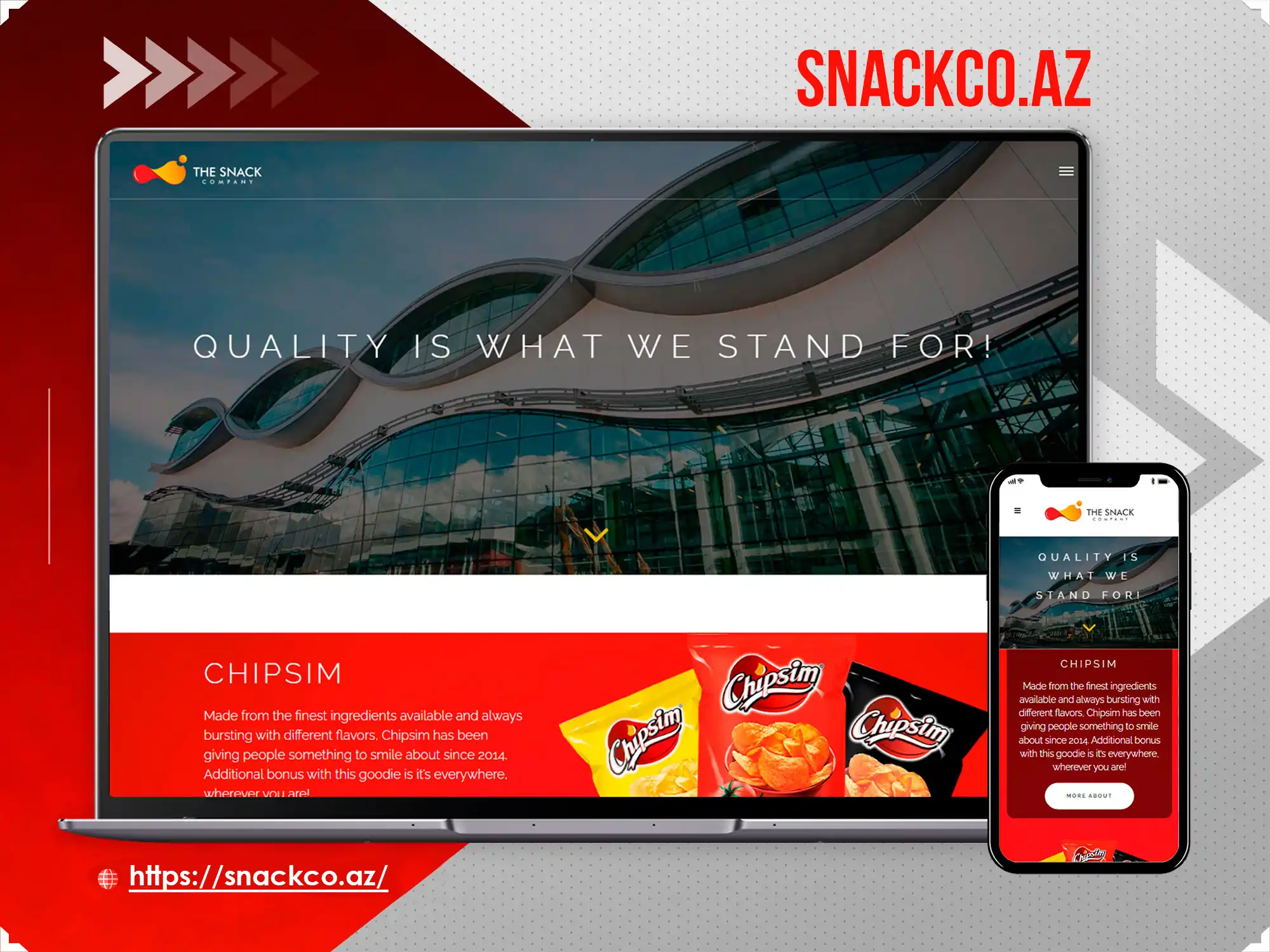 Corporate website - Snackco.az