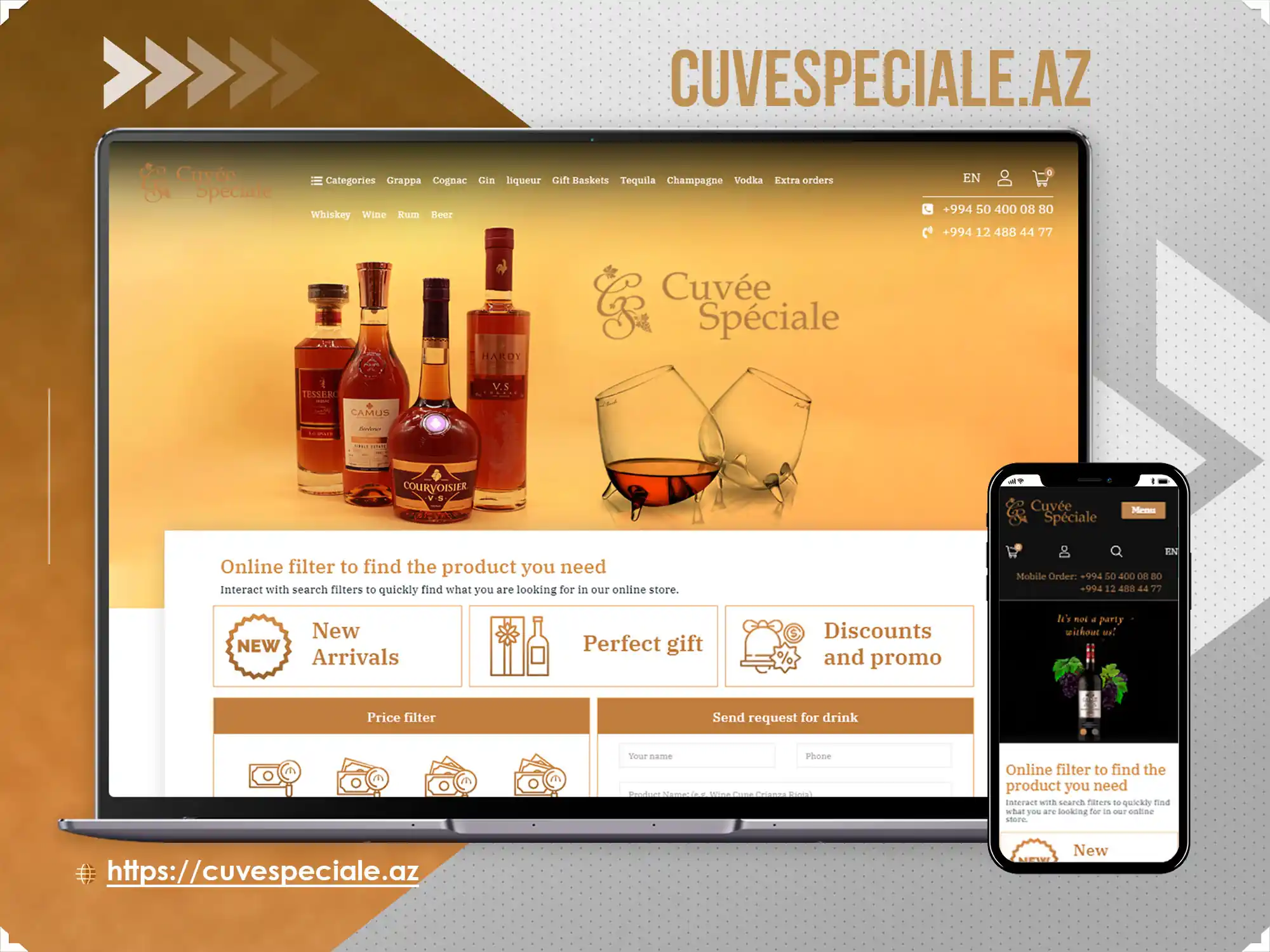 E-Store for Cuveespeciale.az