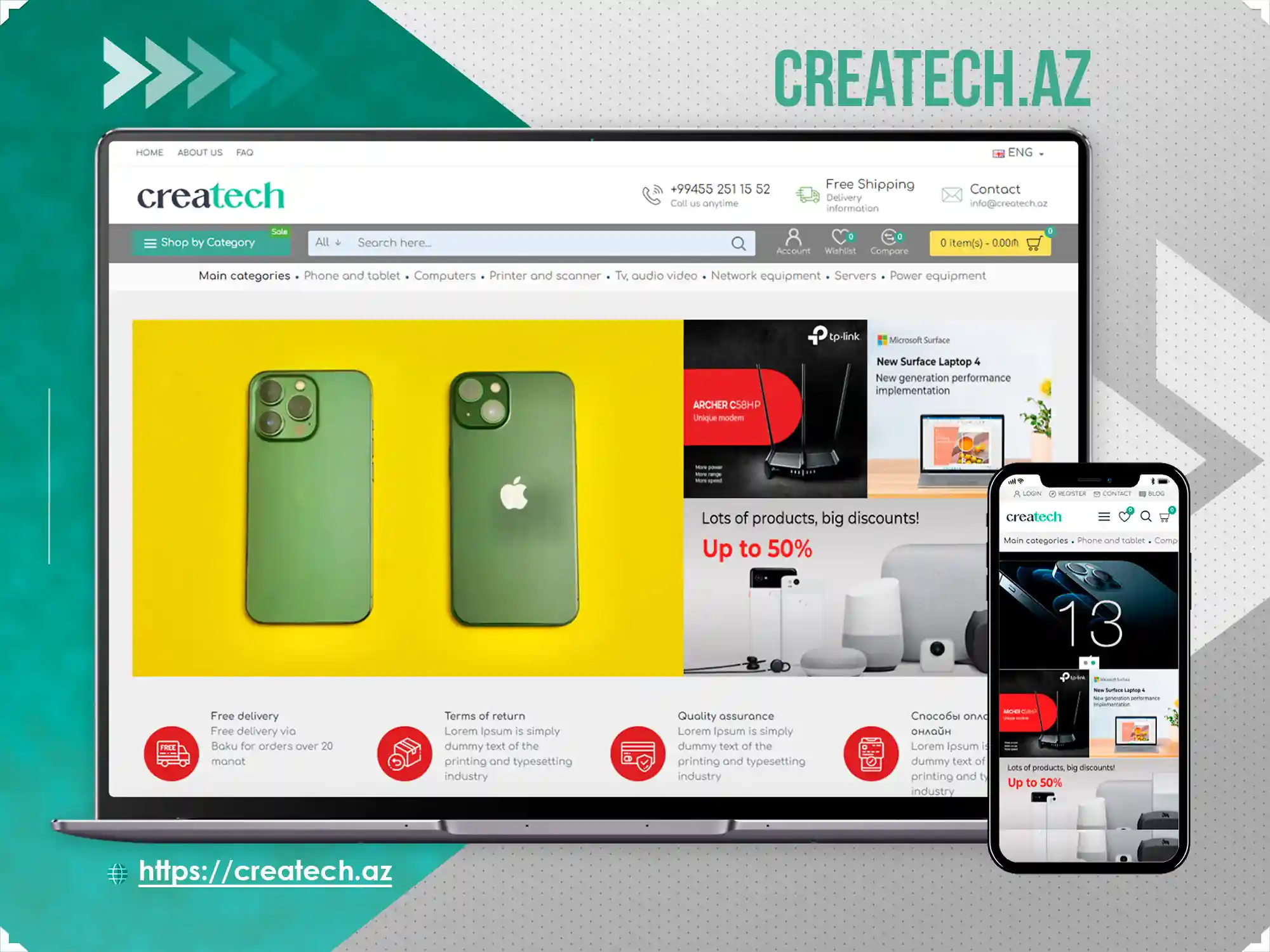 E-Store for Createch.az