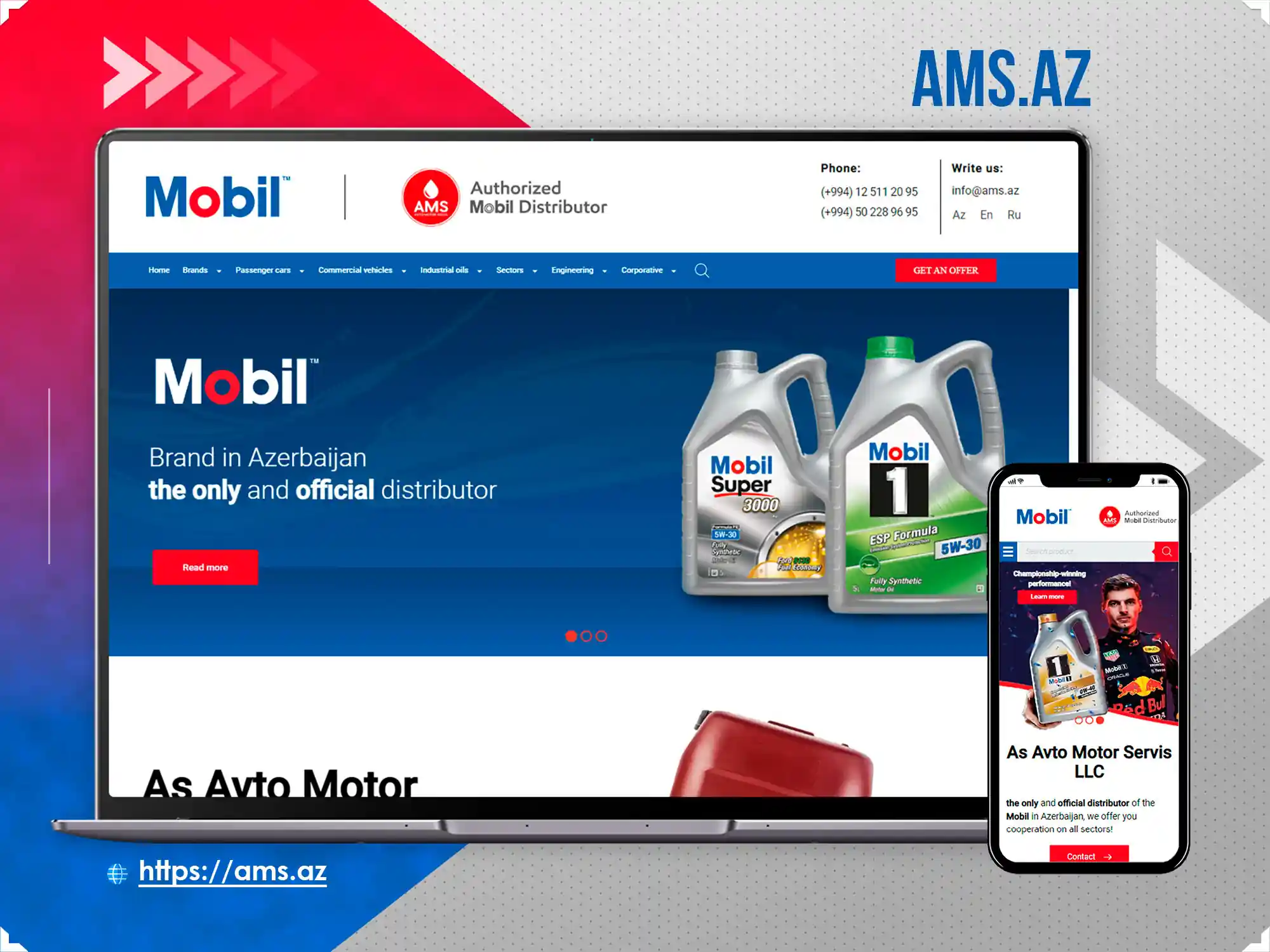 Corporate website - Ams.az