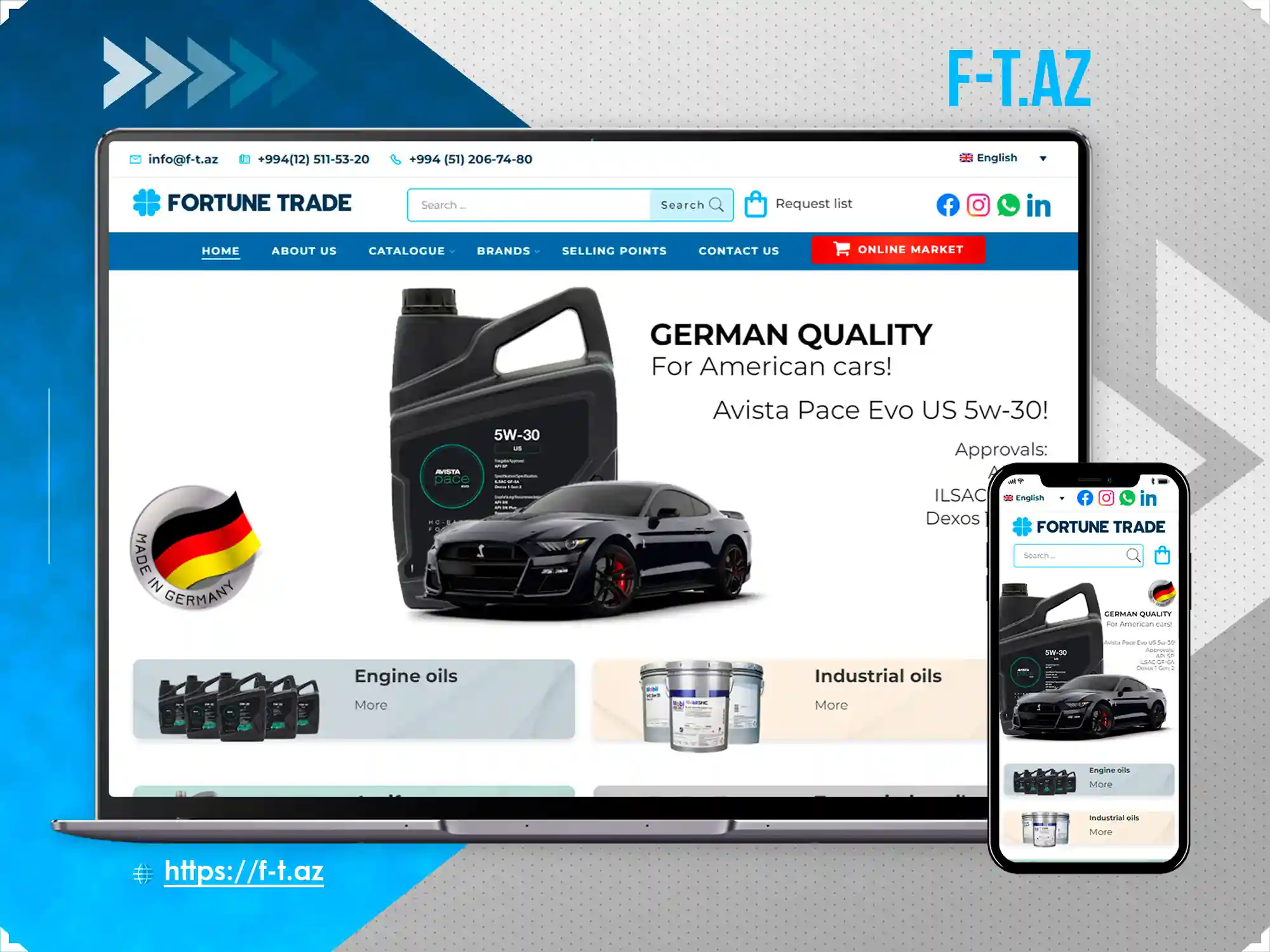 Corporate website - F-t.az