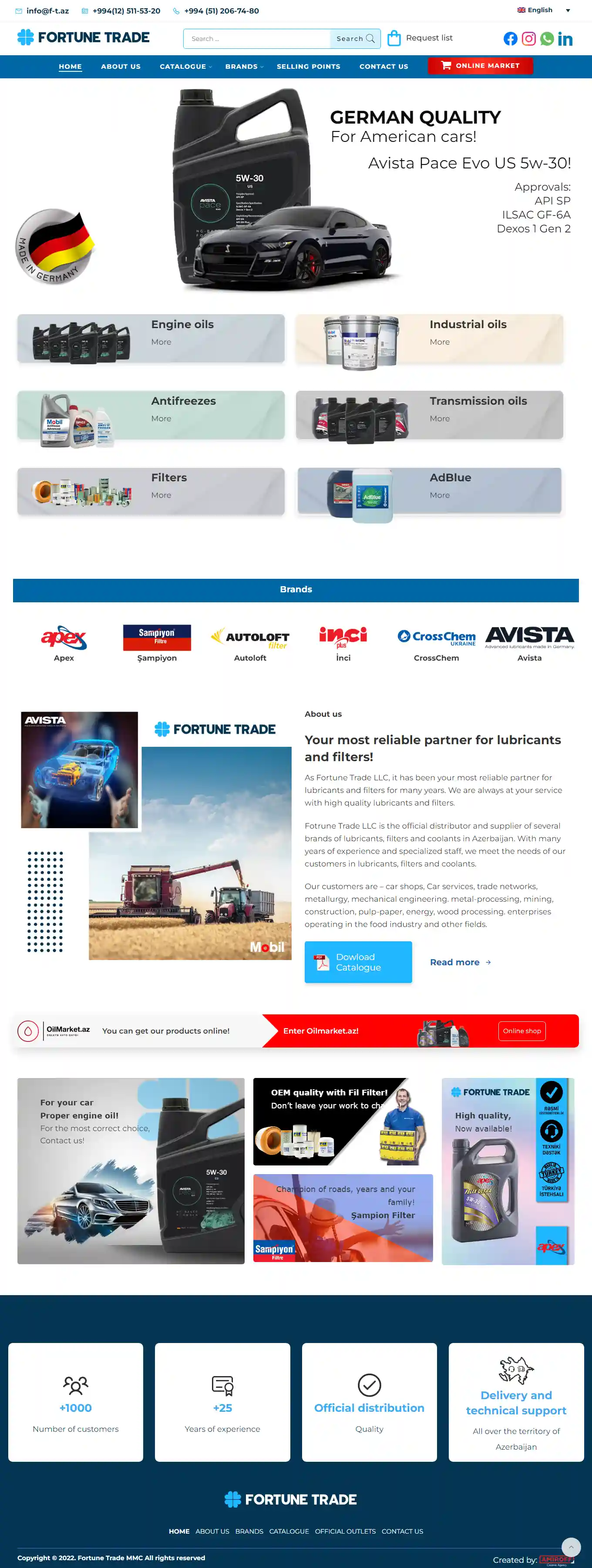 Corporate website - F-t.az
