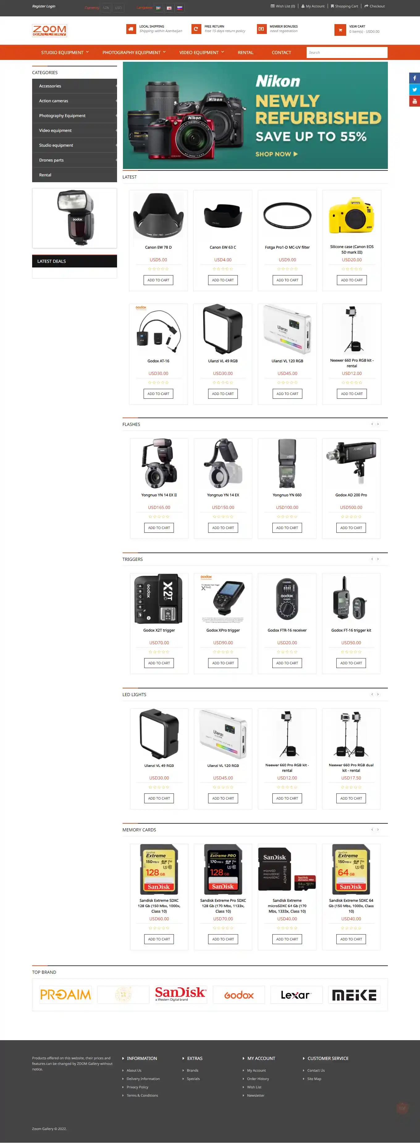 Zoomgallery.az üçün Online mağaza