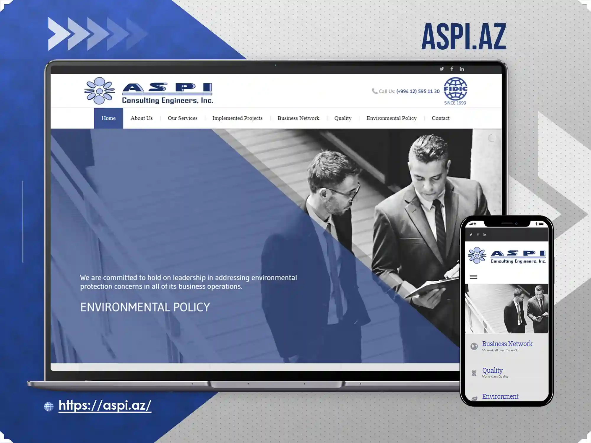 Aspi.az üçün Korporativ sayt