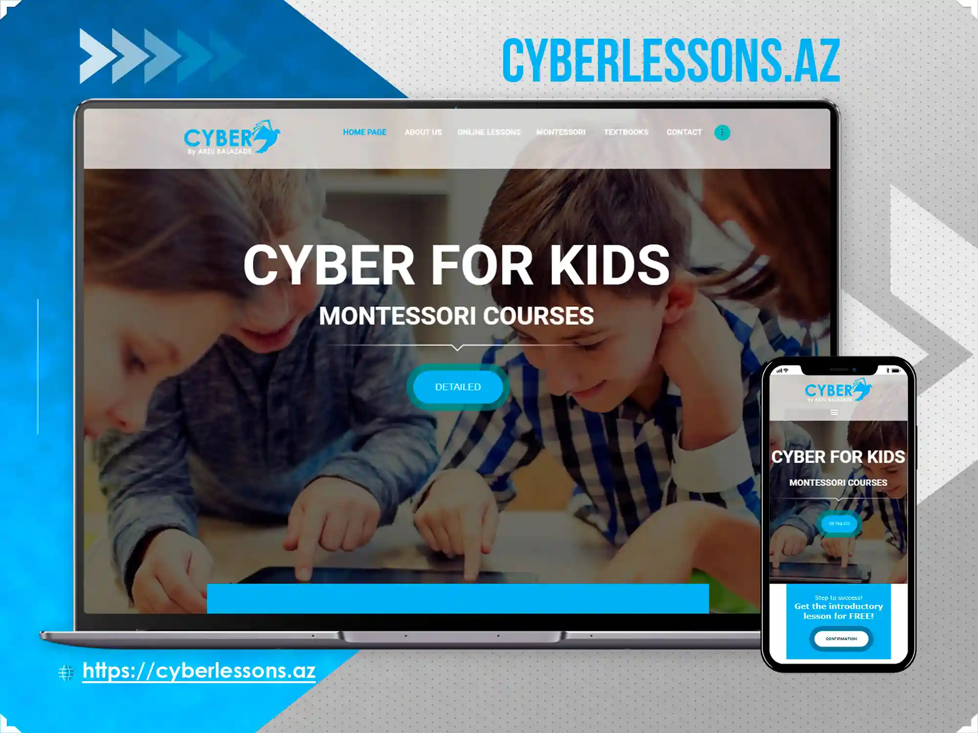 Cyberlessons.az üçün Korporativ sayt