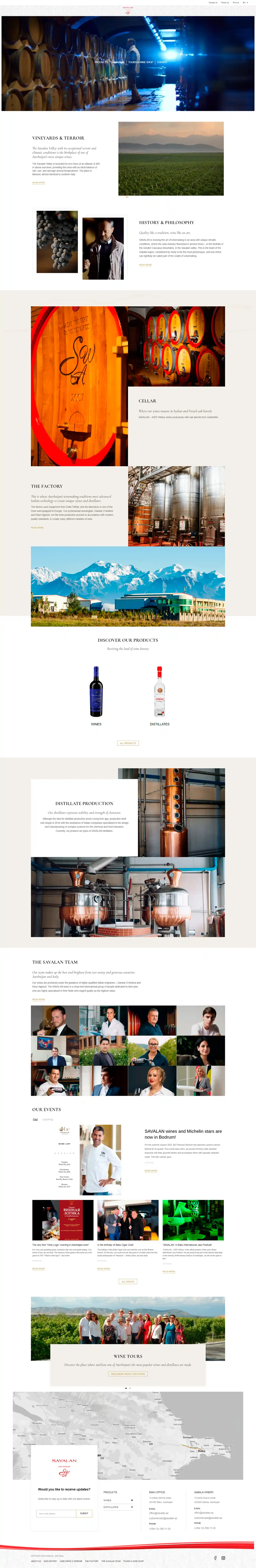 Corporate website - Savalan.az