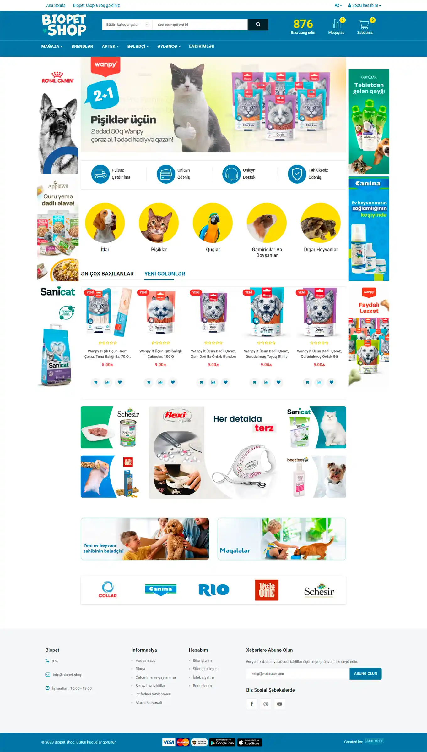E-Store for Biopet.shop