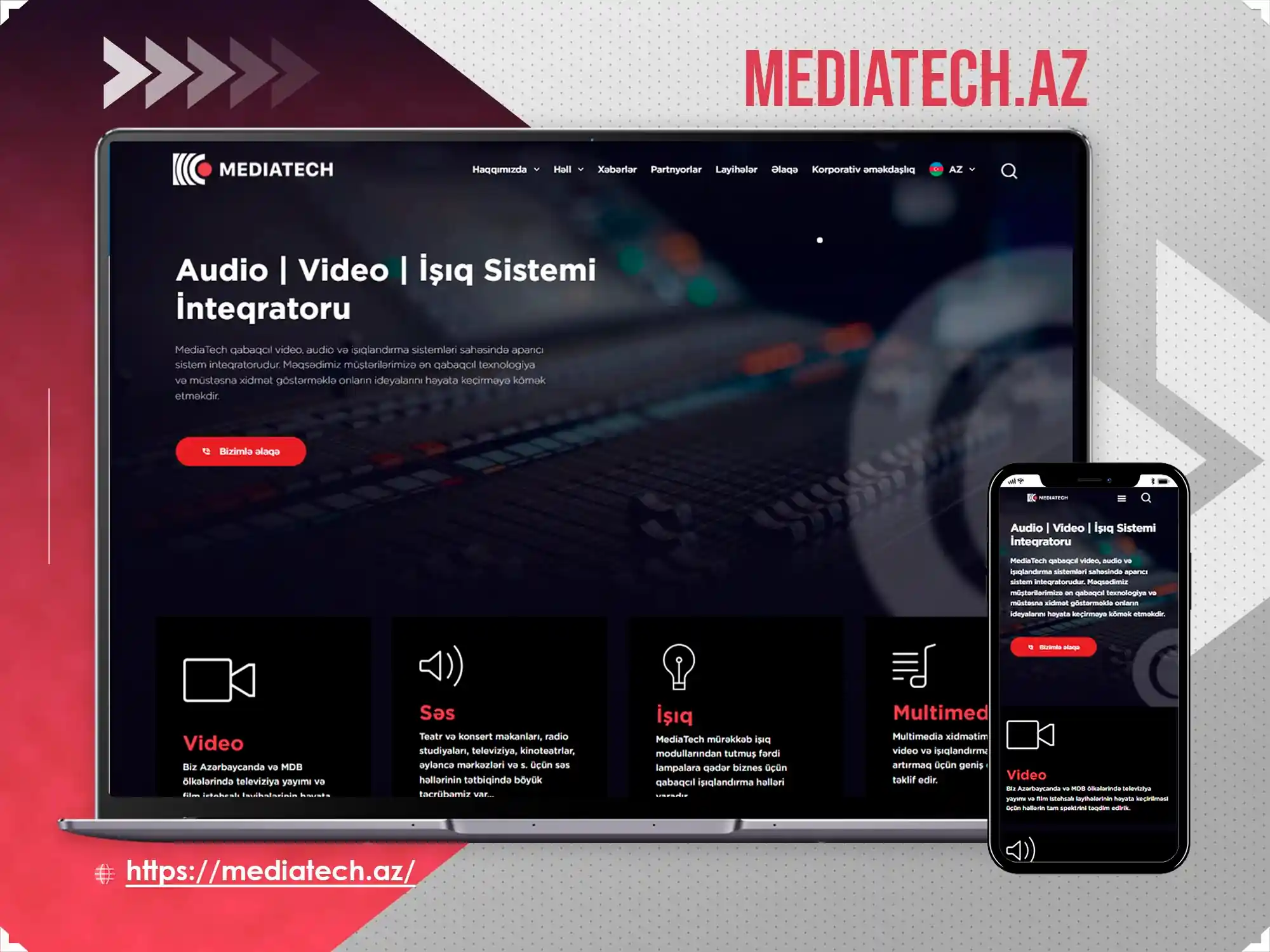 Corporate website - Merdiatech.az