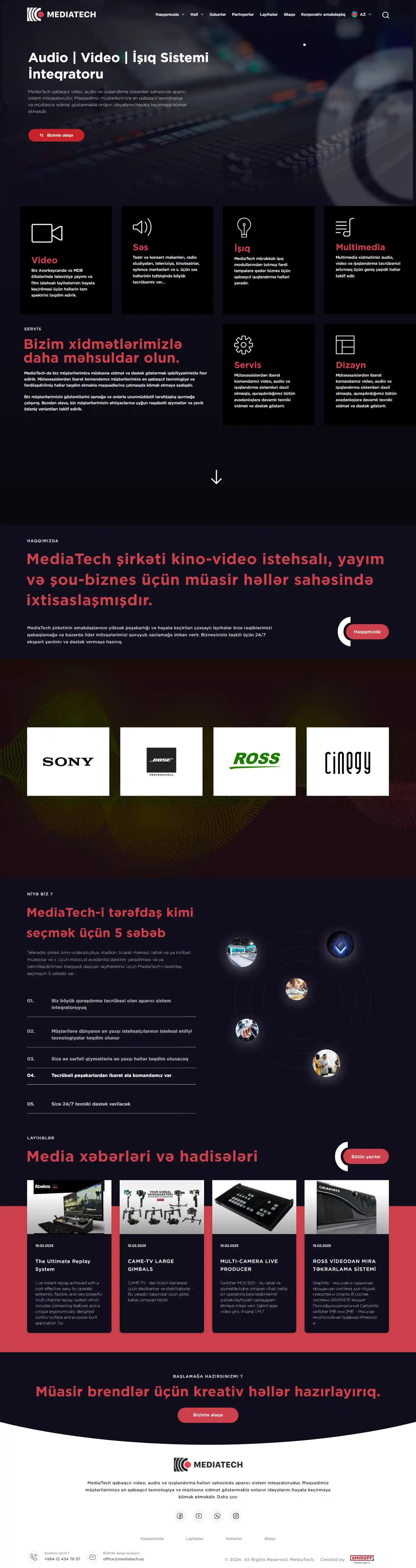 Corporate website - Merdiatech.az