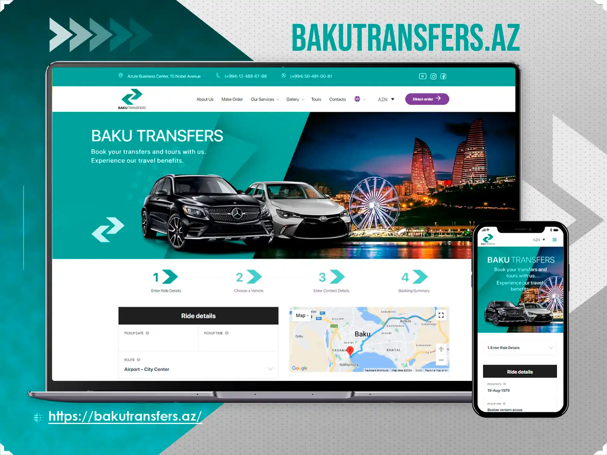 Corporate website - Bakutransfers.az