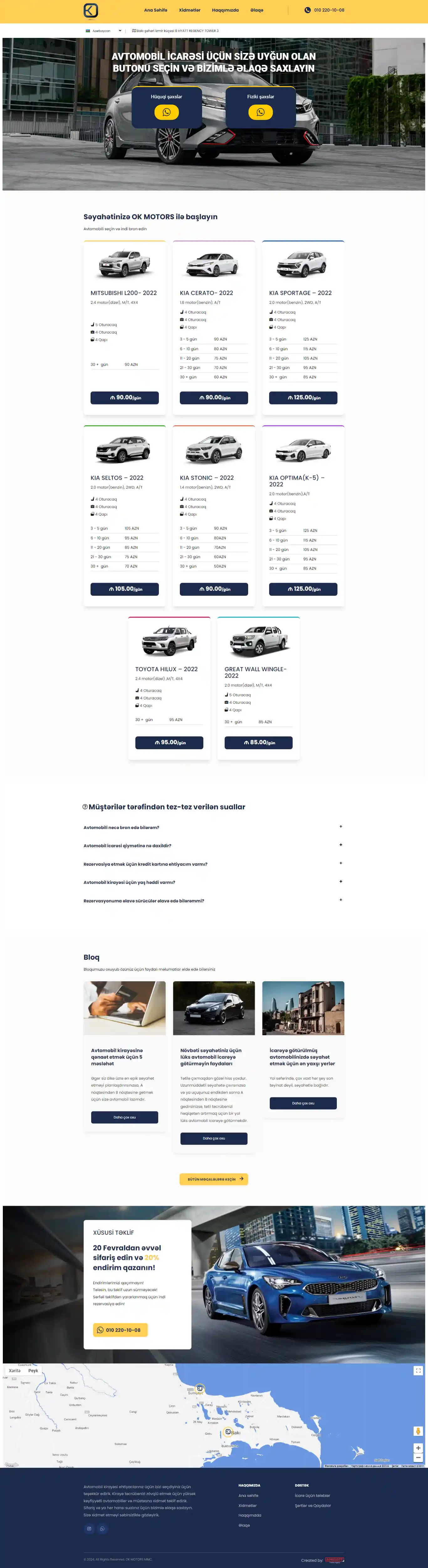 Corporate website - Okmotors.az