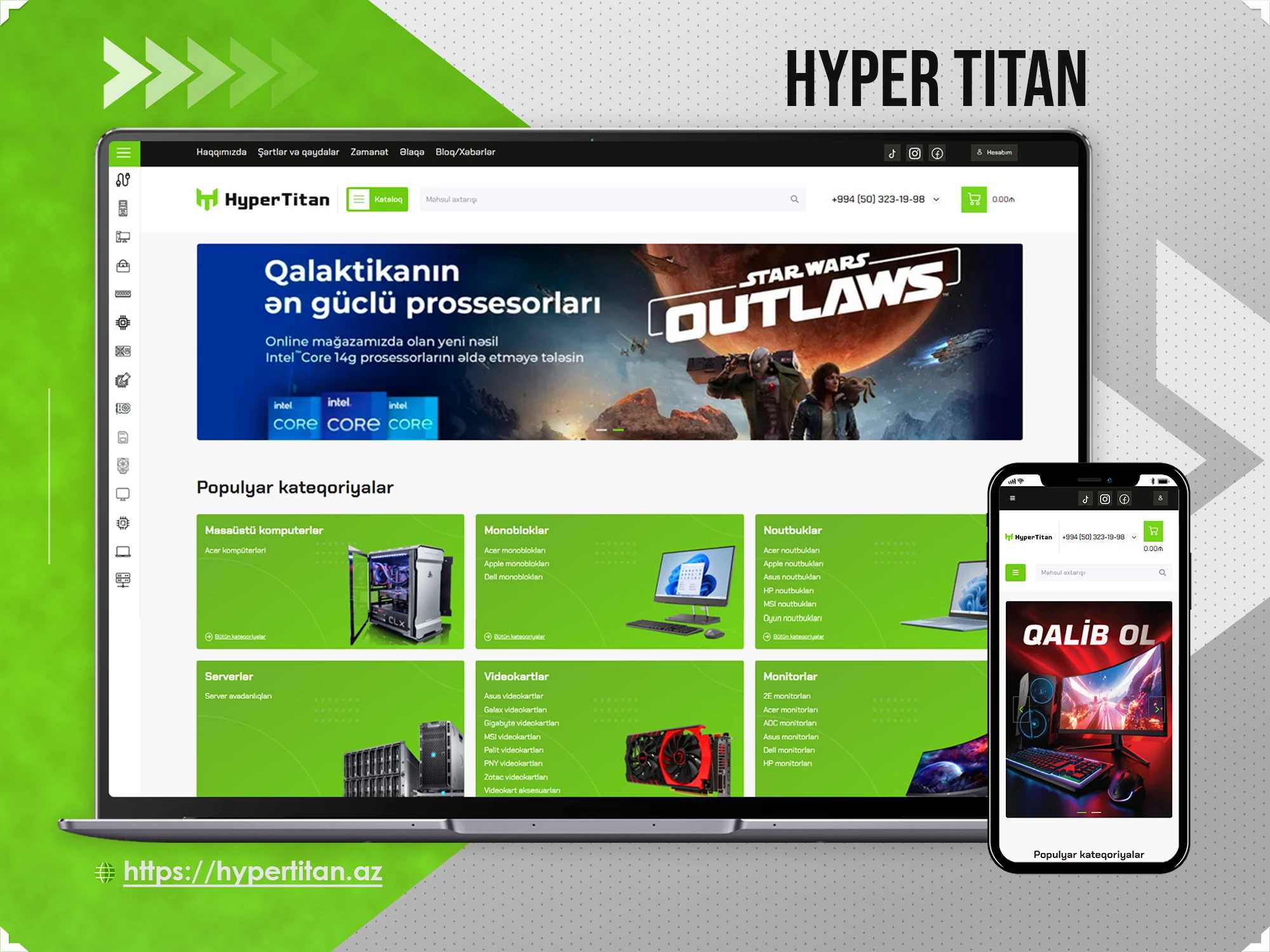 HyperTitan.az üçün Online mağaza