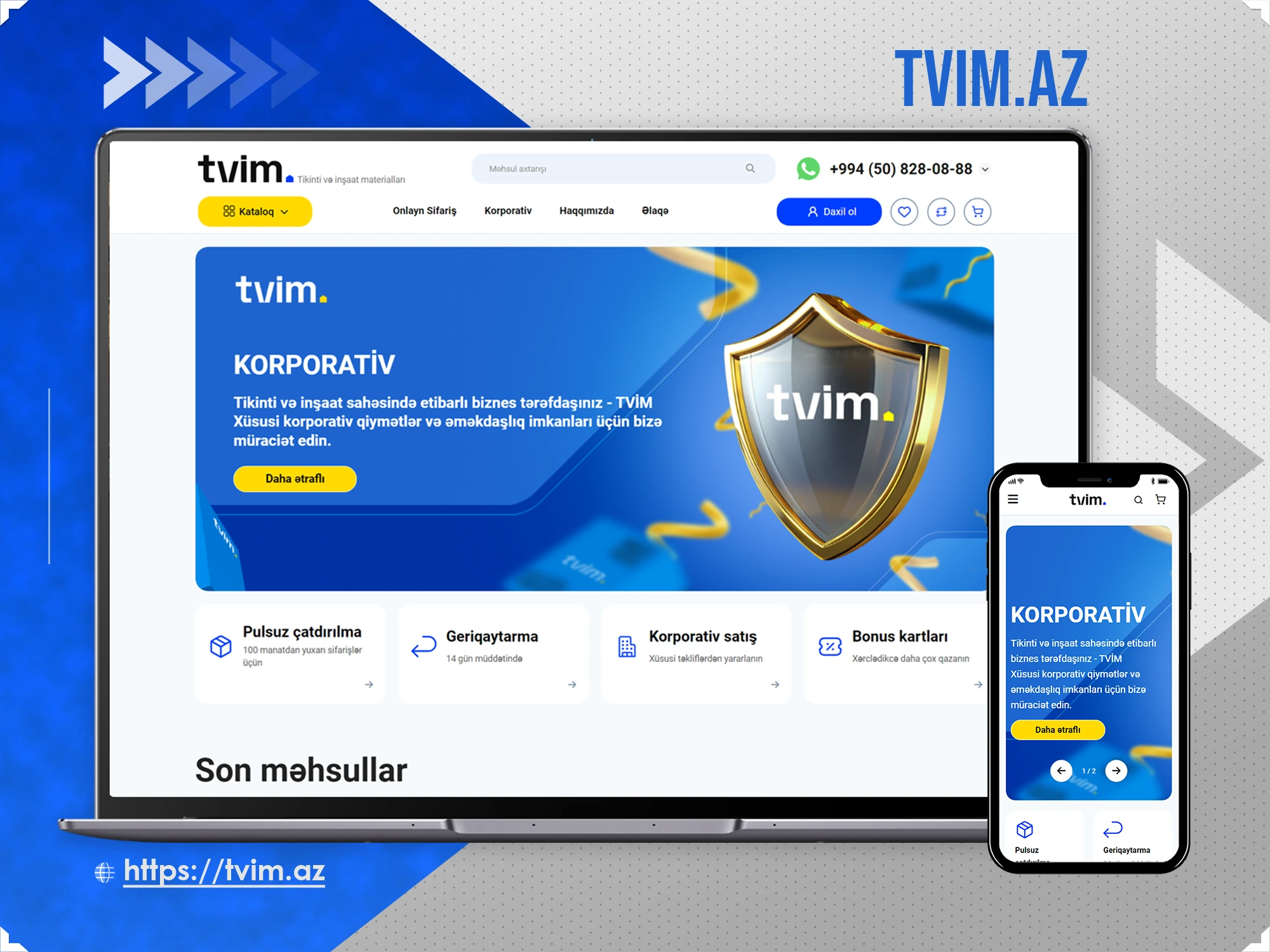 Tvim.az üçün Online mağaza