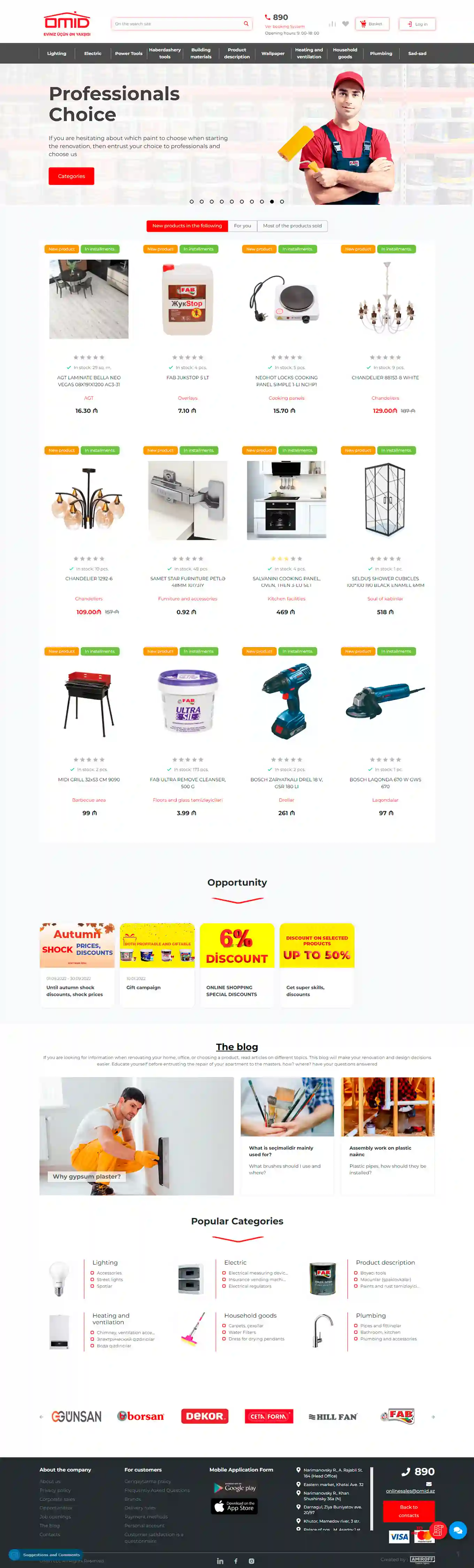E-Store for Omid.az