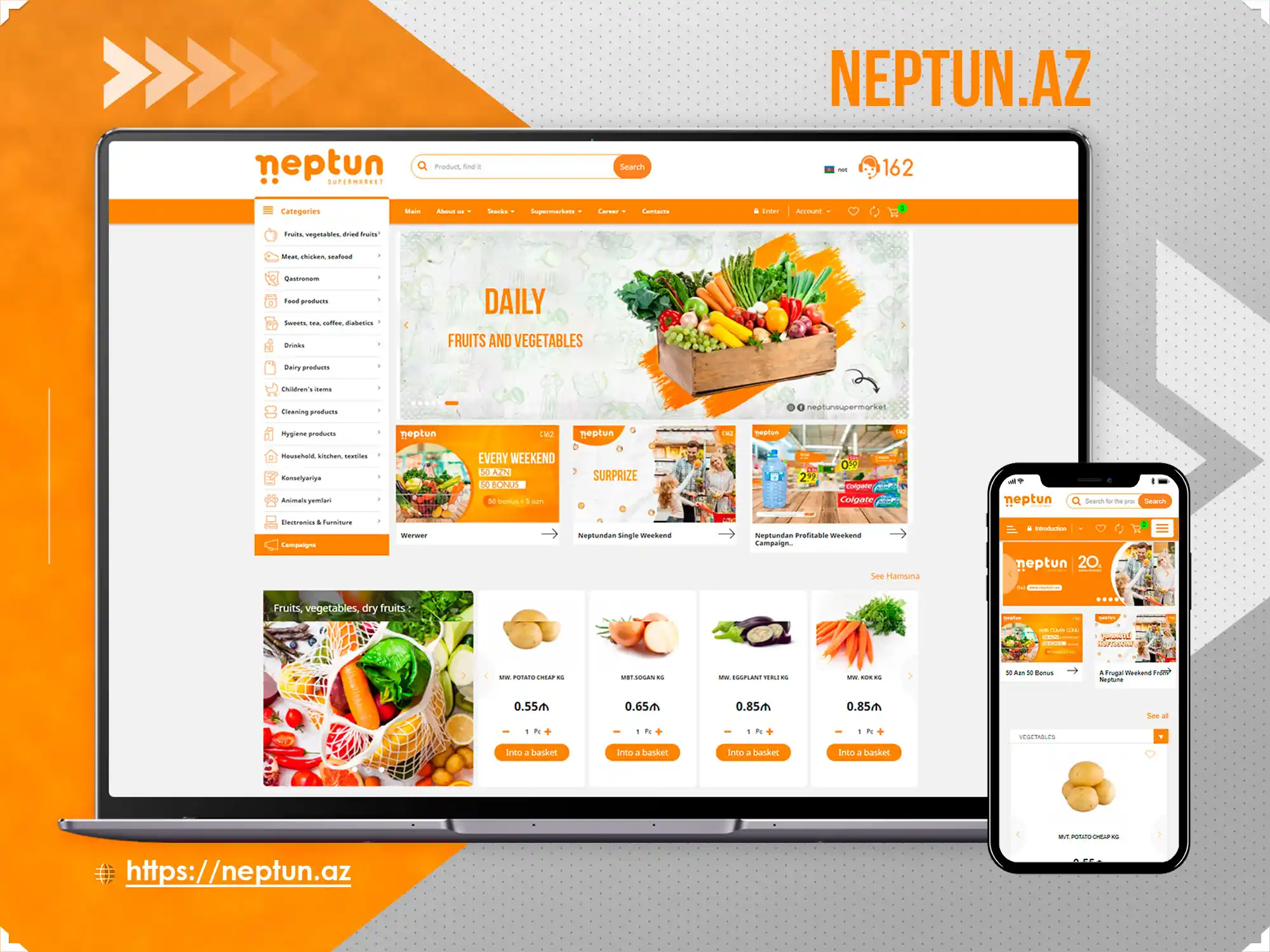 E-Store for Neptun.az